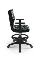 Entelo, Duo, krzesło młodzieżowe z podnóżkiem i podłokietnikami, wzrost 146-176,5 cm, dinozaury