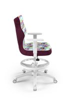 Entelo, Duo, krzesło młodzieżowe z podnóżkiem i podłokietnikami, wzrost 146-176,5 cm, sowy