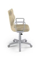 Entelo, Norm, krzesło biurowe z podłokietnikami, wzrost 159-188 cm, beżowe