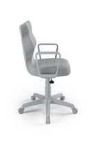 Entelo, Norm, krzesło biurowe z podłokietnikami, wzrost 159-188 cm, szare