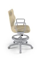 Entelo, Norm, krzesło biurowe z podnóżkiem i podłokietnikami, wzrost 159-188 cm, beżowe