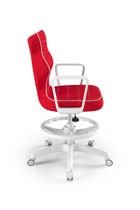 Entelo, Norm, krzesło biurowe z podnóżkiem i podłokietnikami, wzrost 159-188 cm, czerwone