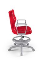 Entelo, Norm, krzesło biurowe z podnóżkiem i podłokietnikami, wzrost 159-188 cm, czerwone