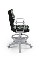 Entelo, Norm, krzesło biurowe z podnóżkiem i podłokietnikami, wzrost 159-188 cm, moro