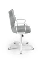 Entelo, Norm, krzesło młodzieżowe z podłokietnikami, wzrost 146-176,5 cm, szare