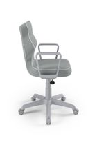 Entelo, Norm, krzesło młodzieżowe z podłokietnikami, wzrost 146-176,5 cm, szare