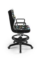 Entelo, Norm, krzesło młodzieżowe z podnóżkiem i podłokietnikami, wzrost 146-176,5 cm, dinozaury