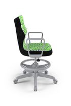 Entelo, Norm, krzesło młodzieżowe z podnóżkiem i podłokietnikami, wzrost 146-176,5 cm, piłki