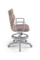 Entelo, Norm, krzesło młodzieżowe z podnóżkiem i podłokietnikami, wzrost 146-176,5 cm, różowe