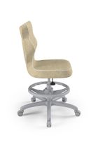 Entelo, Petit, krzesło biurowe z podnóżkiem, wzrost 159-188 cm, beżowe