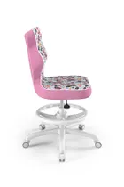 Entelo, Petit, krzesło biurowe z podnóżkiem, wzrost 159-188 cm, motylki