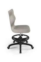 Entelo, Petit, krzesło biurowe z podnóżkiem, wzrost 159-188 cm, szare