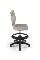 Entelo, Petit, krzesło dziecięce z podnóżkiem, wzrost 119-142 cm, szare