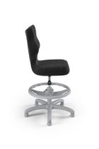 Entelo, Petit, krzesło dziecięce z podnóżkiem, wzrost 133-159 cm, antracytowe