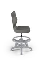 Entelo, Petit, krzesło dziecięce z podnóżkiem, wzrost 133-159 cm, ciemno szare