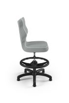 Entelo, Petit, krzesło dziecięce z podnóżkiem, wzrost 133-159 cm, szare