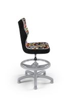 Entelo, Petit, krzesło dziecięce z podnóżkiem, wzrost 133-159 cm, zwierzaki