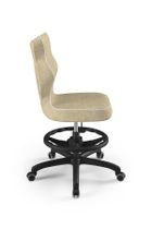 Entelo, Petit, krzesło młodzieżowe z podnóżkiem, wzrost 146-176,5 cm, beżowe