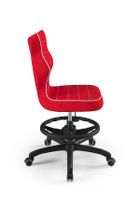 Entelo, Petit, krzesło młodzieżowe z podnóżkiem, wzrost 146-176,5 cm, czerwone