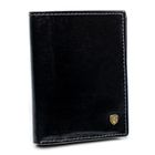 Etui na dokumenty, czarne, skórzane, Rovicky