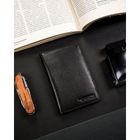 Etui na karty i paszport, czarne, skórzane, 4U Cavaldi