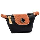 Etui na klucze, czarne, skóra ekologiczna, Peterson