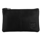 Etui na klucze, czarne, skórzane, Peterson