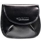 Etui na klucze z portmonetką, czarne, skórzane, 4U Cavaldi