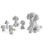 Eurofirany, figurka dekoracyjna Eldo, 8-8-9 cm, srebrny