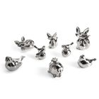 Eurofirany, figurka dekoracyjna, Fabio, 18-11-11 cm, srebrny