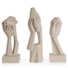 Eurofirany, figurka dekoracyjna Logan, 10-9-33 cm, beżowy