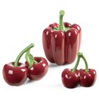 Eurofirany, figurka dekoracyjna, Simon, 15-15-21 cm, czerwony