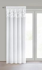 Eurofirany, firana gotowa, gisela, na taśmie, 140-270 cm, biały