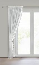 Eurofirany, firana gotowa, Leti, na taśmie, 140-270 cm, biały