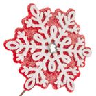 Eurofirany, gałązka świąteczna dekoracyjna, 68-30 cm, czerwony