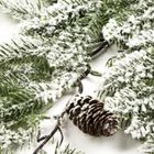 Eurofirany, gałązka świąteczna dekoracyjna, 88-48 cm, zielony