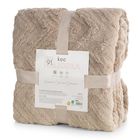 Eurofirany, koc d91 jodła, 170-210 cm, ciemnobeżowy