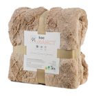 Eurofirany, koc d91, Nancy, 150-200 cm, ciemnobeżowy