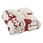 Eurofirany, koc świąteczny, 150-200 cm, biały