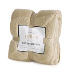 Eurofirany, koc Tedy, 150-200 cm, jasnobeżowy