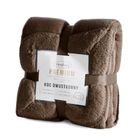 Eurofirany, koc, Tedy, 200-220 cm, ciemnobrązowy