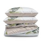 Eurofirany, komplet pościeli bawełnianej, Amber, 140-200 cm, biały