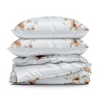 Eurofirany, komplet pościeli bawełnianej, Celine, 160-200 cm, biały