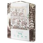 Eurofirany, komplet pościeli bawełnianej, Davos, 140-200 cm, fioletowy