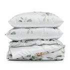 Eurofirany, komplet pościeli bawełnianej, Nikola, 160-200 cm, biały