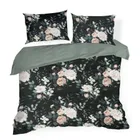 Eurofirany, komplet pościeli bawełnianej, Rosita1, 140-200 cm, czarny