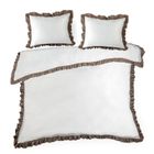 Eurofirany, komplet pościeli, Eliza, 160-200 cm, biały