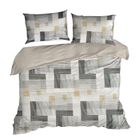 Eurofirany, komplet pościeli, Home, 160-200 cm, stalowy