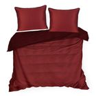 Eurofirany, komplet pościeli, Lunara, 220-200 cm, marsala