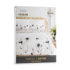 Eurofirany, komplet pościeli satynowej premium, 160-200 cm, biały